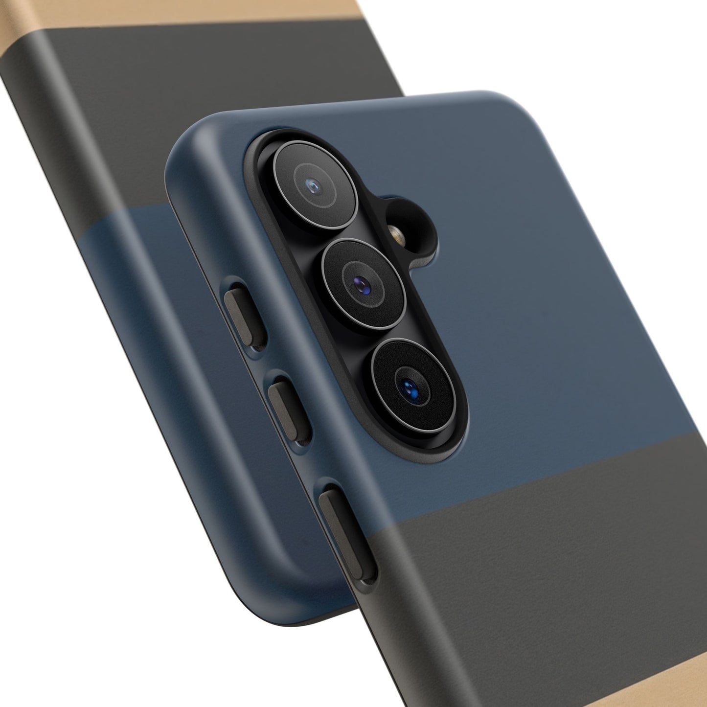 Samsung Galaxy Personalised Name Phone Case - Minimal Colour Block Matte Tough