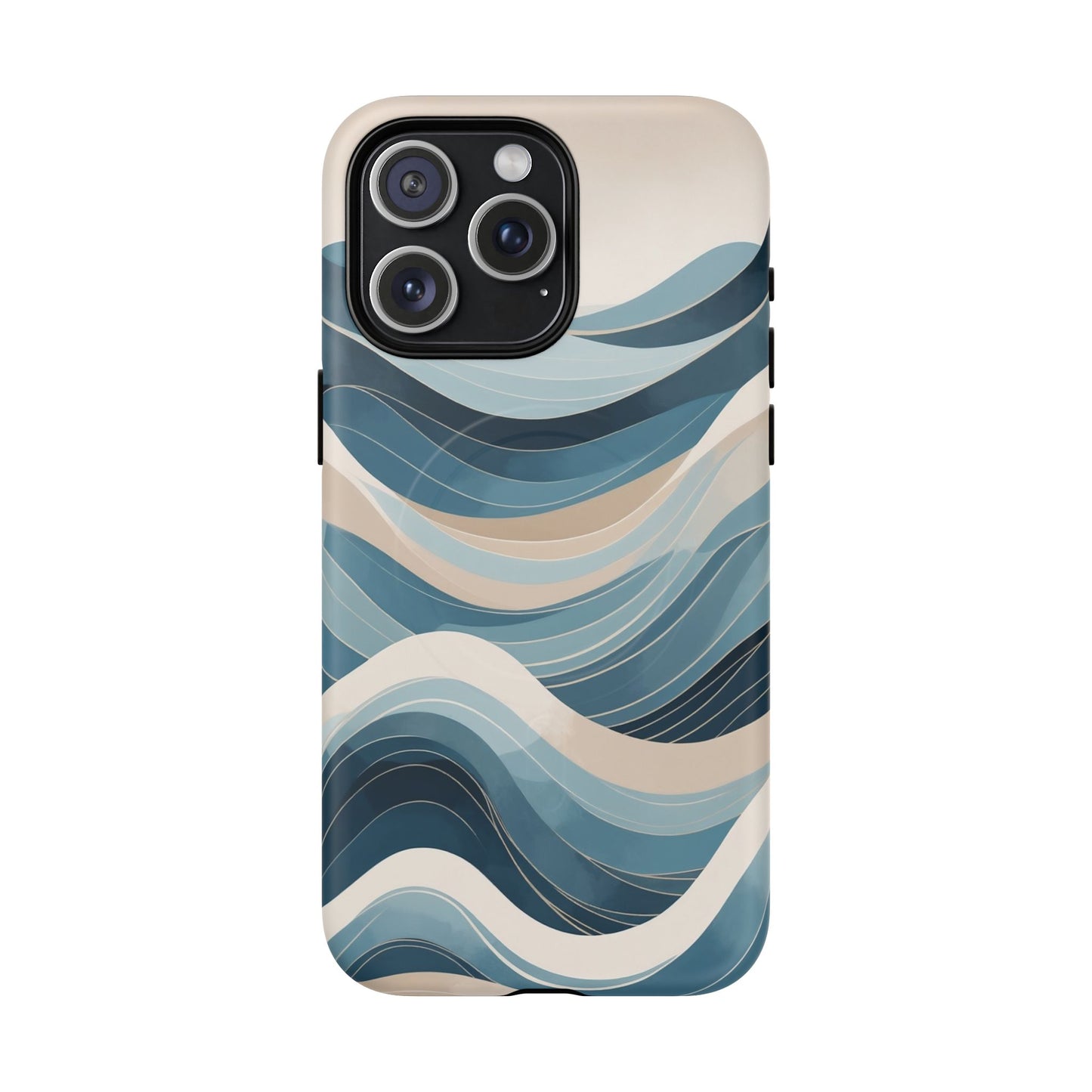 Coastal Drift Wave iPhone Case - Premium MagSafe Protective Cover