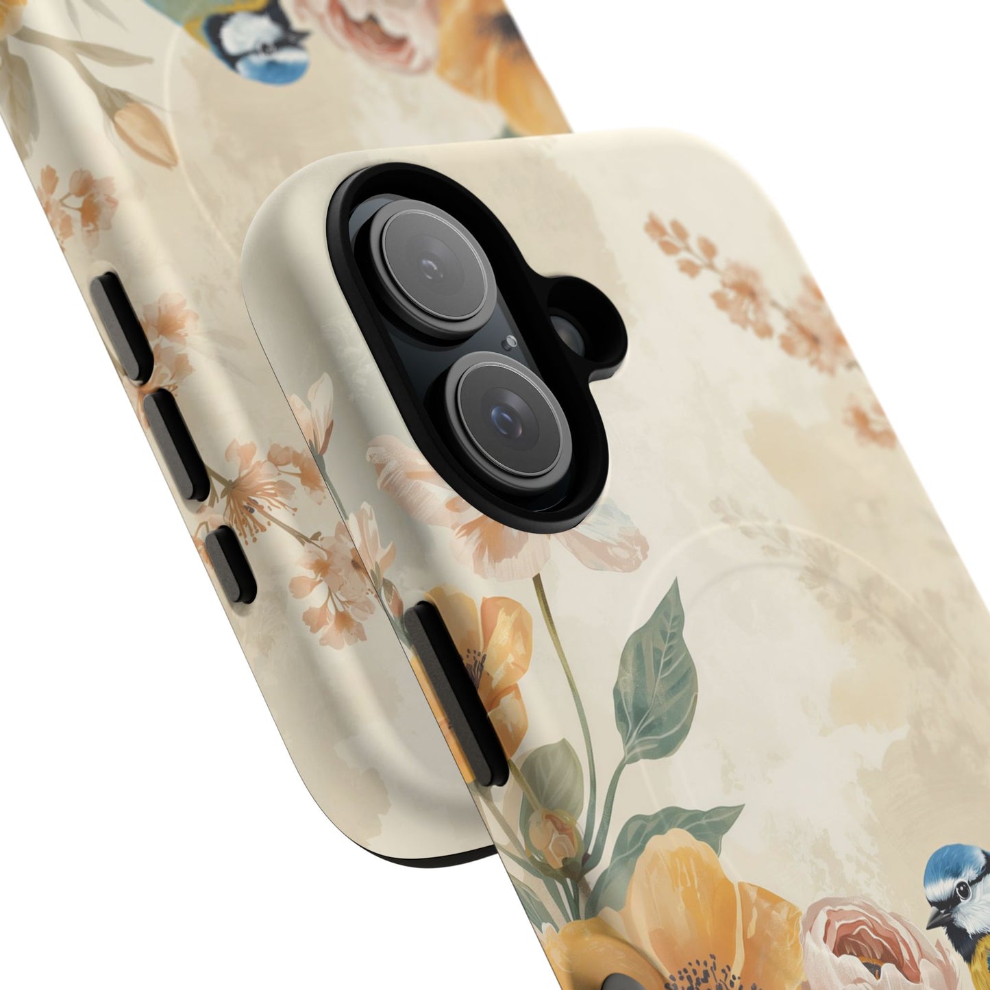 iPhone Floral Blue Tit MagSafe Tough Case