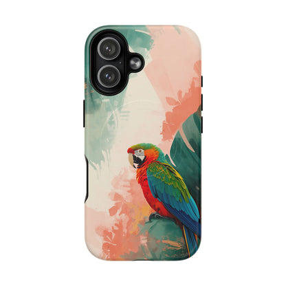 iPhone Tropical Parrot Premium MagSafe Case