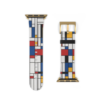Mondrian Apple Watch Strap - Modern Art-Inspired Watch Band
