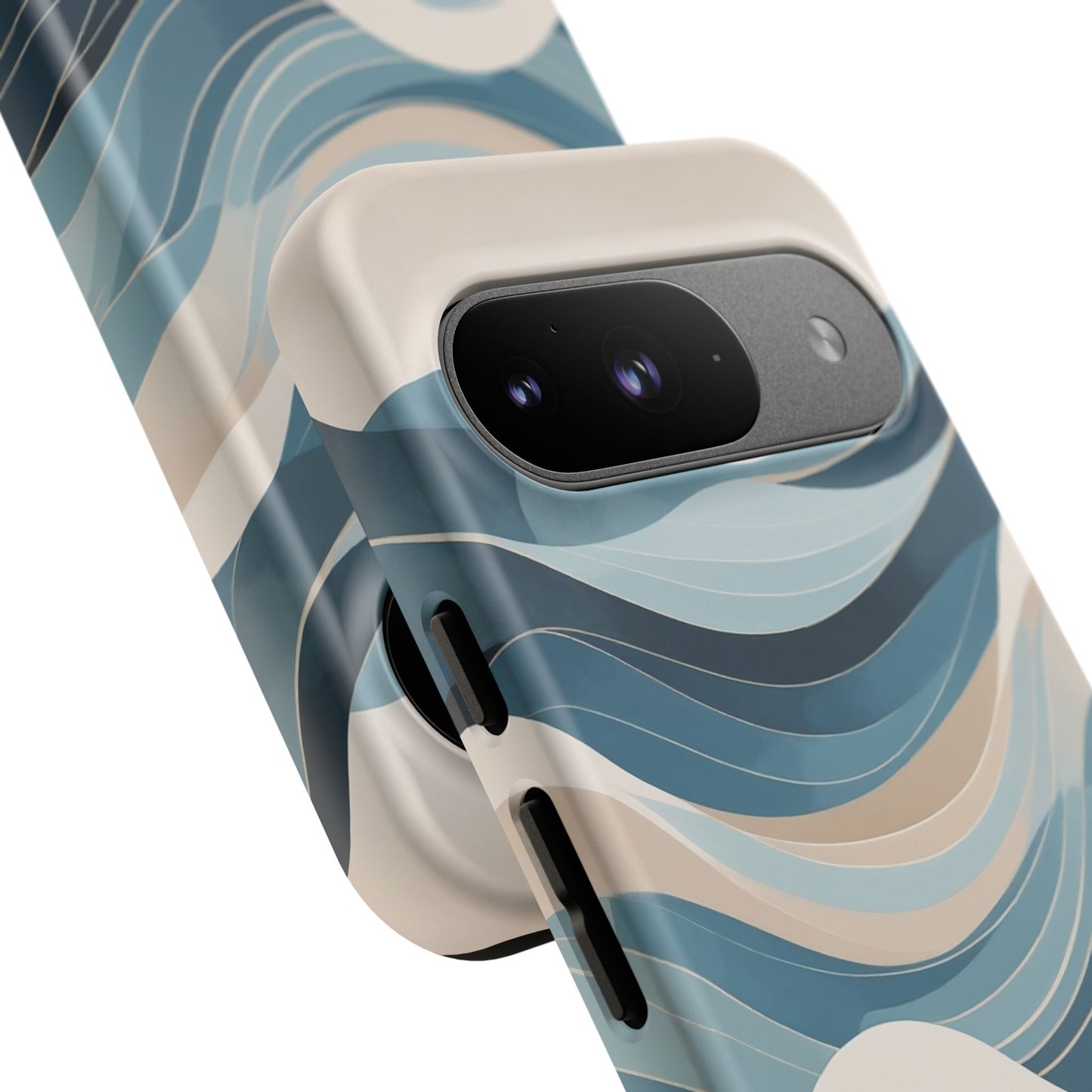 Google Pixel Case - Blue Ocean Wave Pattern