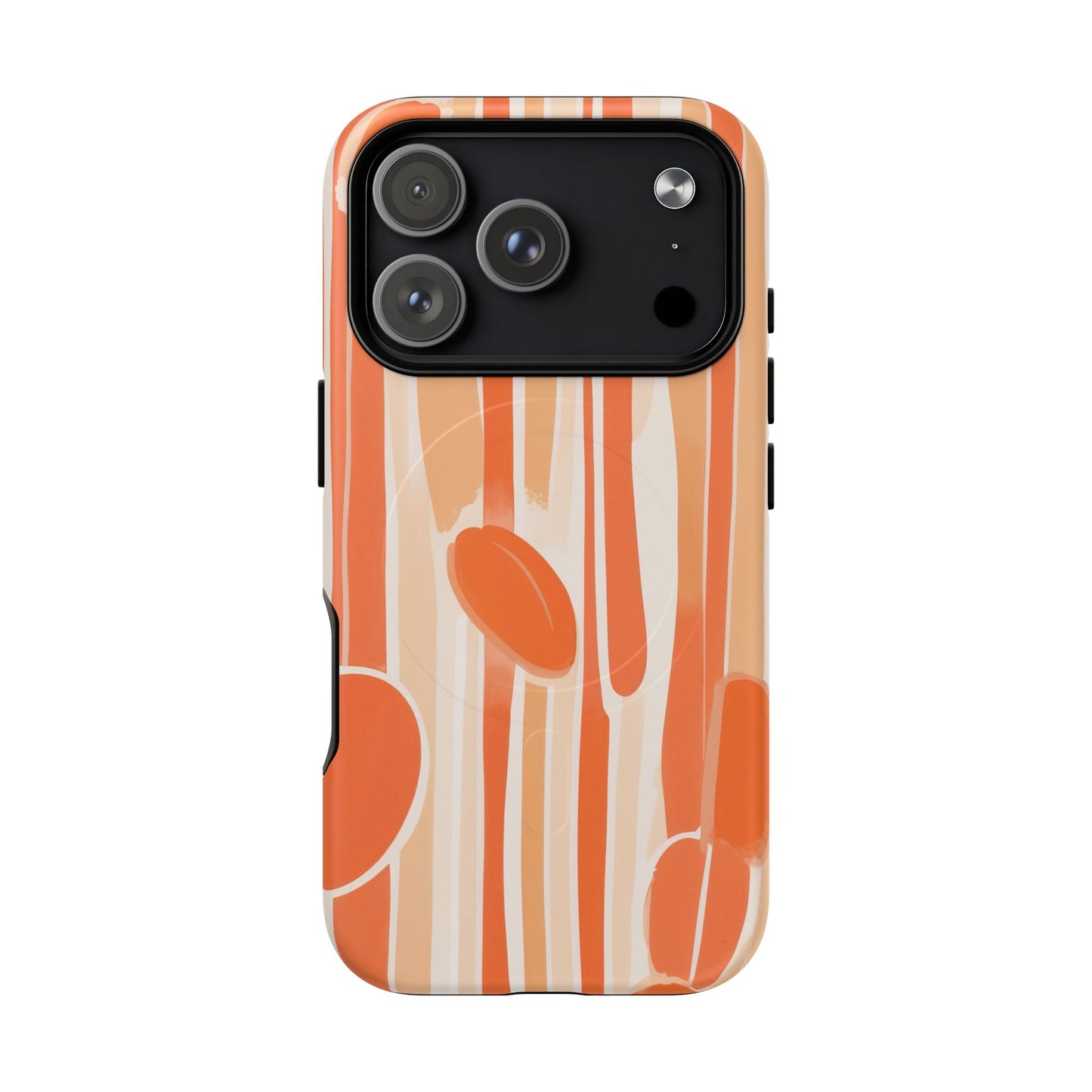 Citrus Drip Stripe iPhone Case - Premium MagSafe Protective Cover