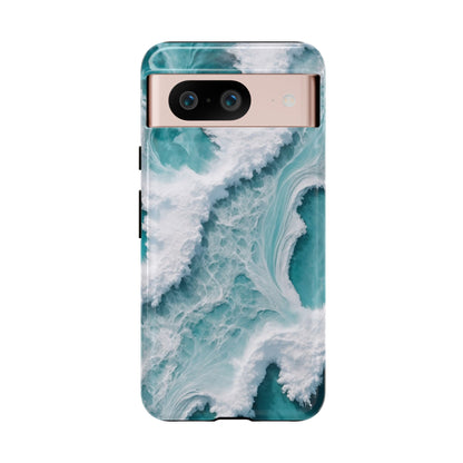 Google Pixel Case - Ocean Luxe Marble Waves