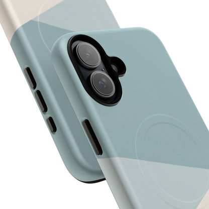 Arctic Slate Geo iPhone Case - Premium MagSafe Tough Cover