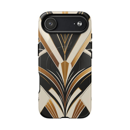 Deco Noir Luxe iPhone Case - Premium MagSafe Protective Cover