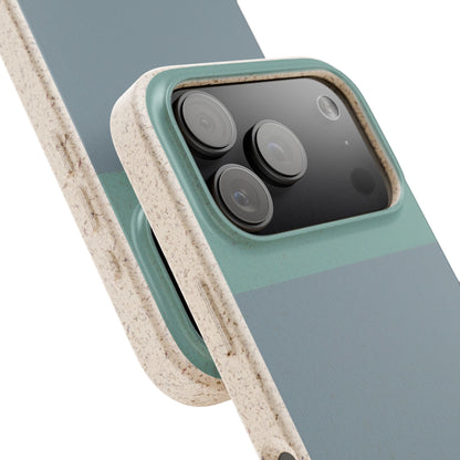 Personalised Eco-friendly iPhone Case - Custom Name Phone Case - Minimal Colour Block Design