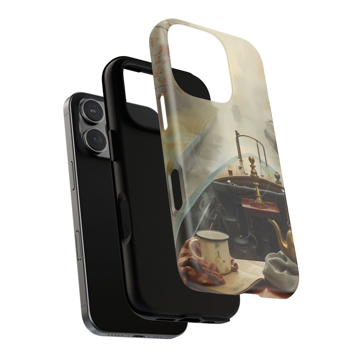 iPhone Misty Narrowboat Stern Premium MagSafe Case