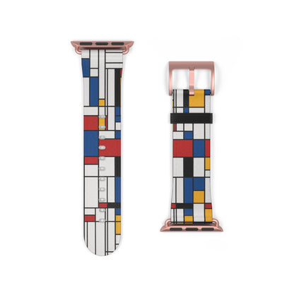 Mondrian Apple Watch Strap - Modern Art-Inspired Watch Band