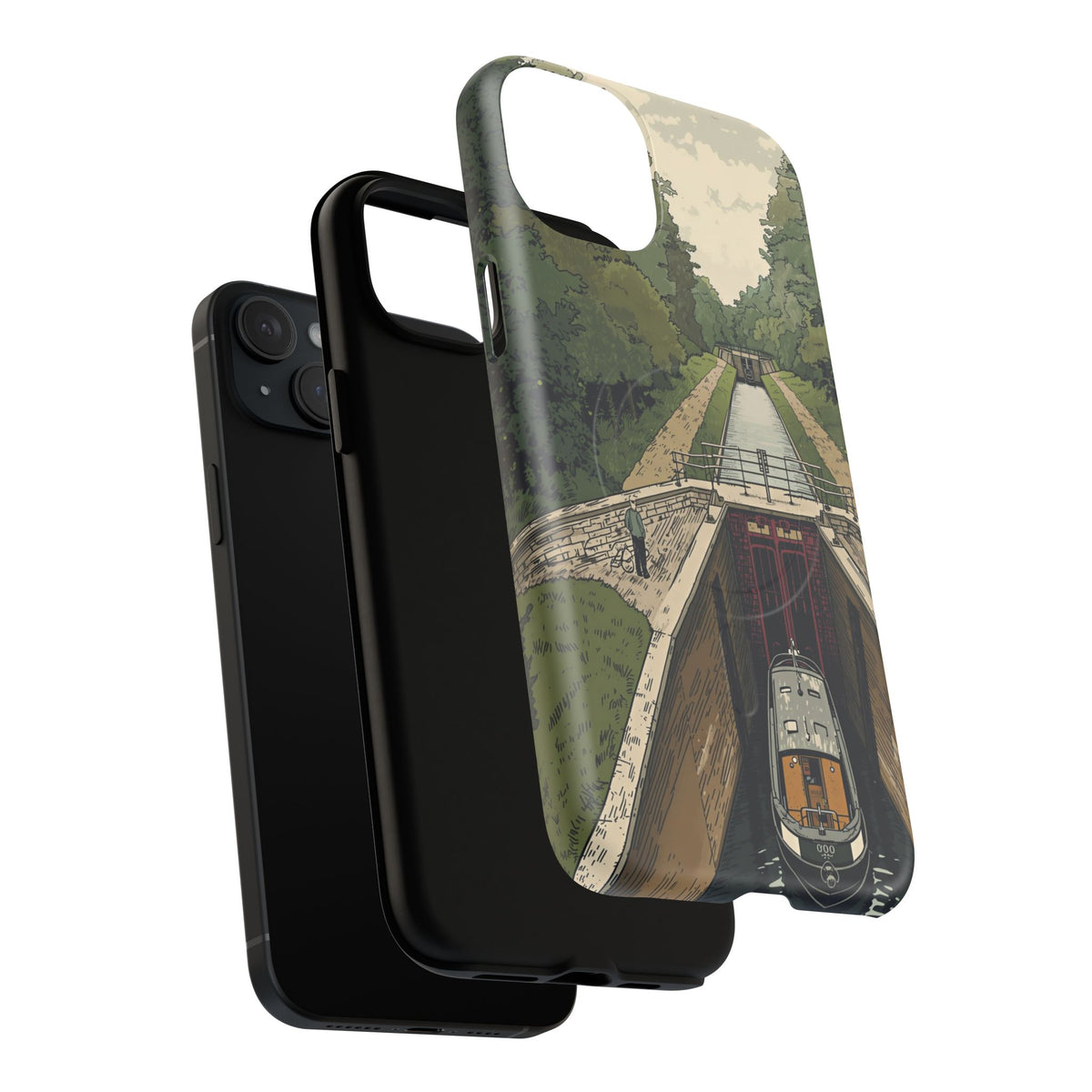 iPhone Heritage Canal Lock Flight Premium MagSafe Case