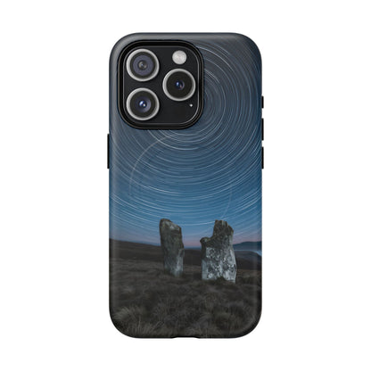 iPhone Star Trails Over Ancient Stones Premium MagSafe Case