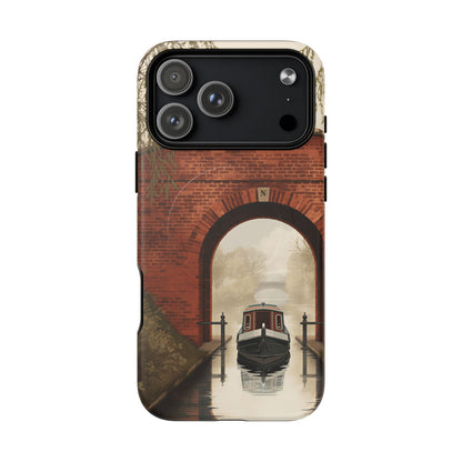 Willow Canal Bridge Passage iPhone Case – Heritage Waterway Design