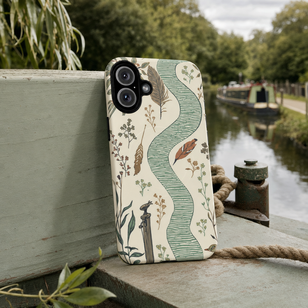 iPhone Canal-Side Botanical Premium MagSafe Case lifestyle image