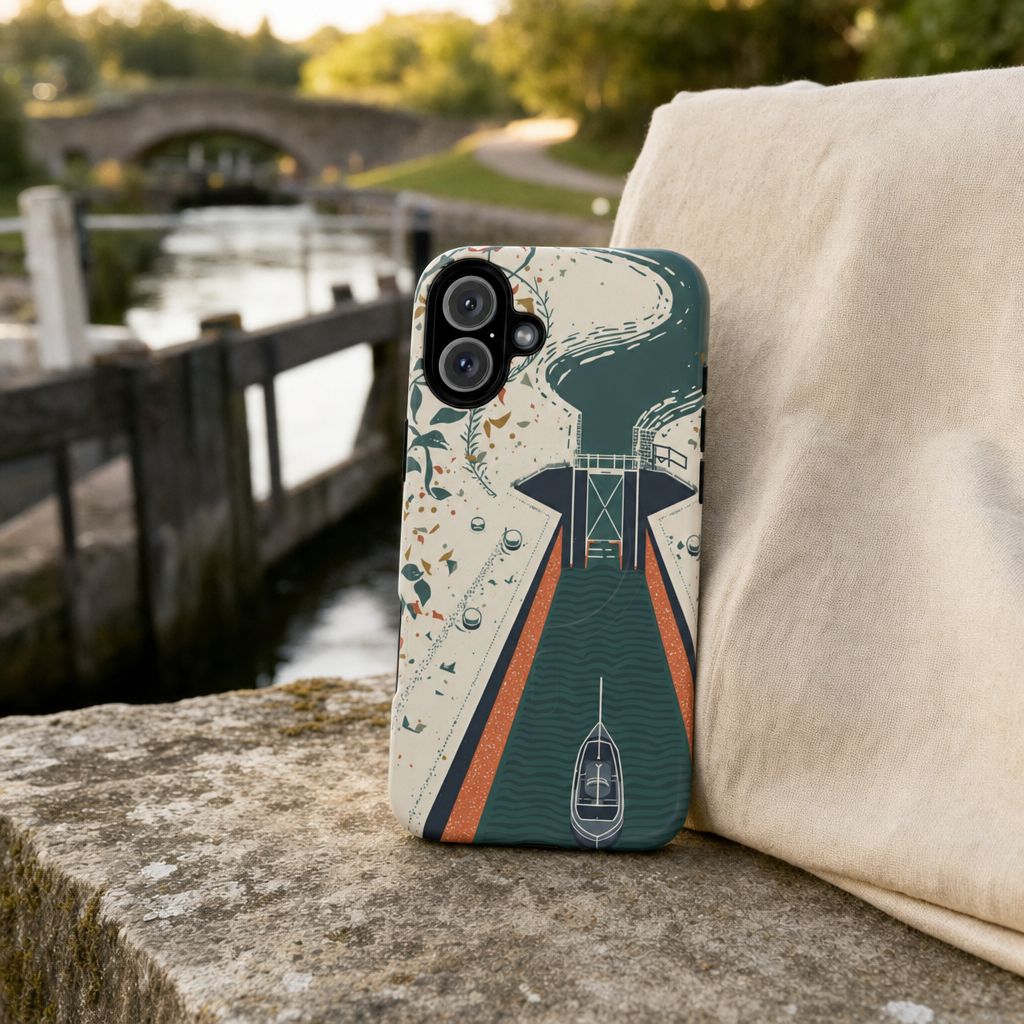 iPhone Canal Journey Ribbon Premium MagSafe Case lifestyle image