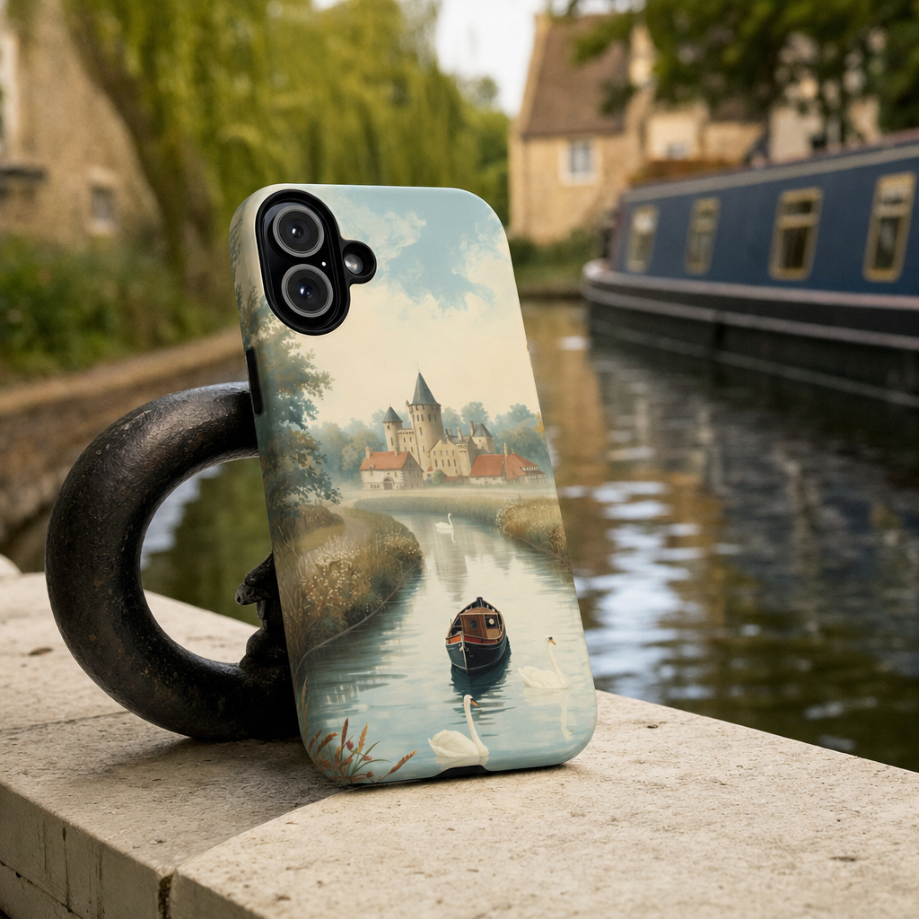 iPhone Canal Roses and Castles Premium MagSafe Case lifestyle image