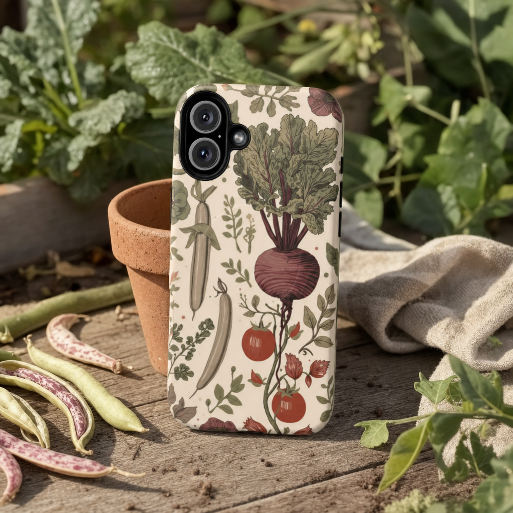 Heritage Allotment Vegetable Cascade Botanical iPhone Case lifestyle image