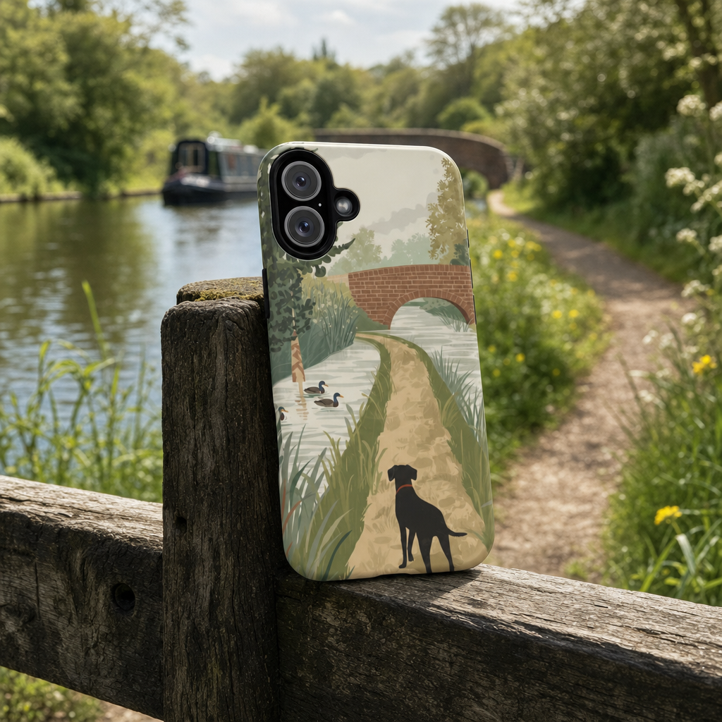 iPhone Towpath Wildlife Walk Premium MagSafe Case lifestyle image