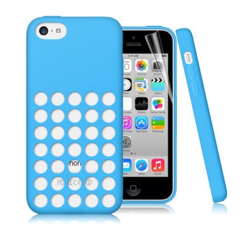 iPhone 5C Silicone Retro Dot Cover Case