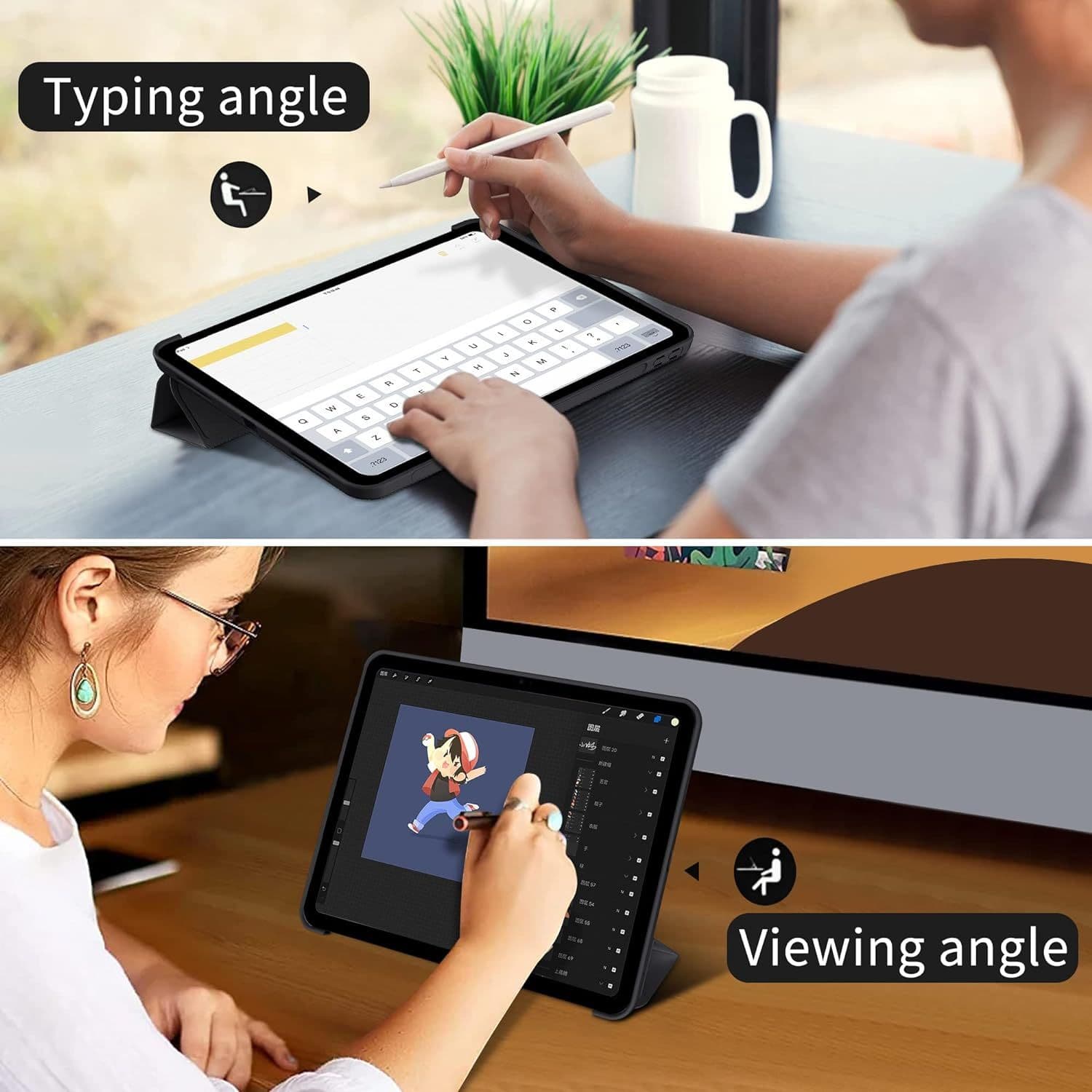 iPad 10th 10.9 2022 Smart Stand Case Cover