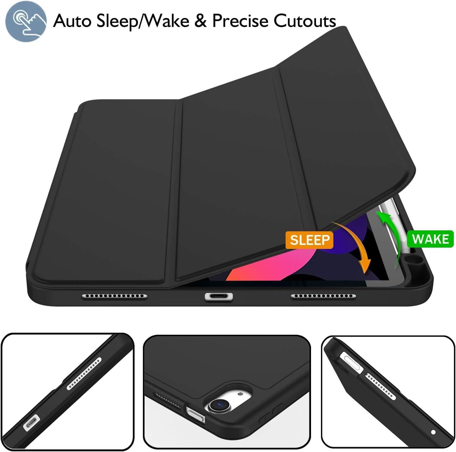 iPad Air 11 2024 Smart Pencil Holder Case Cover
