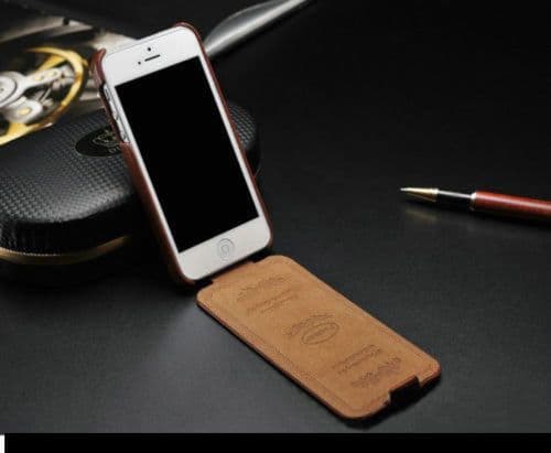 iPhone 4 4S Leather Flip Case Cover