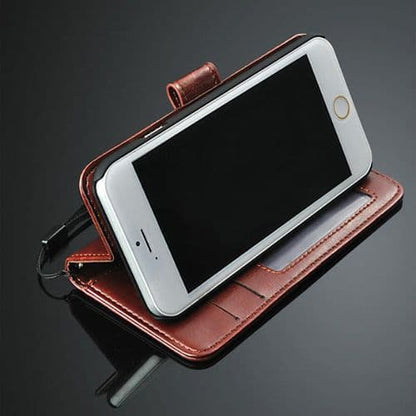 iPhone 4 4S Leather Wallet Stand Case Cover