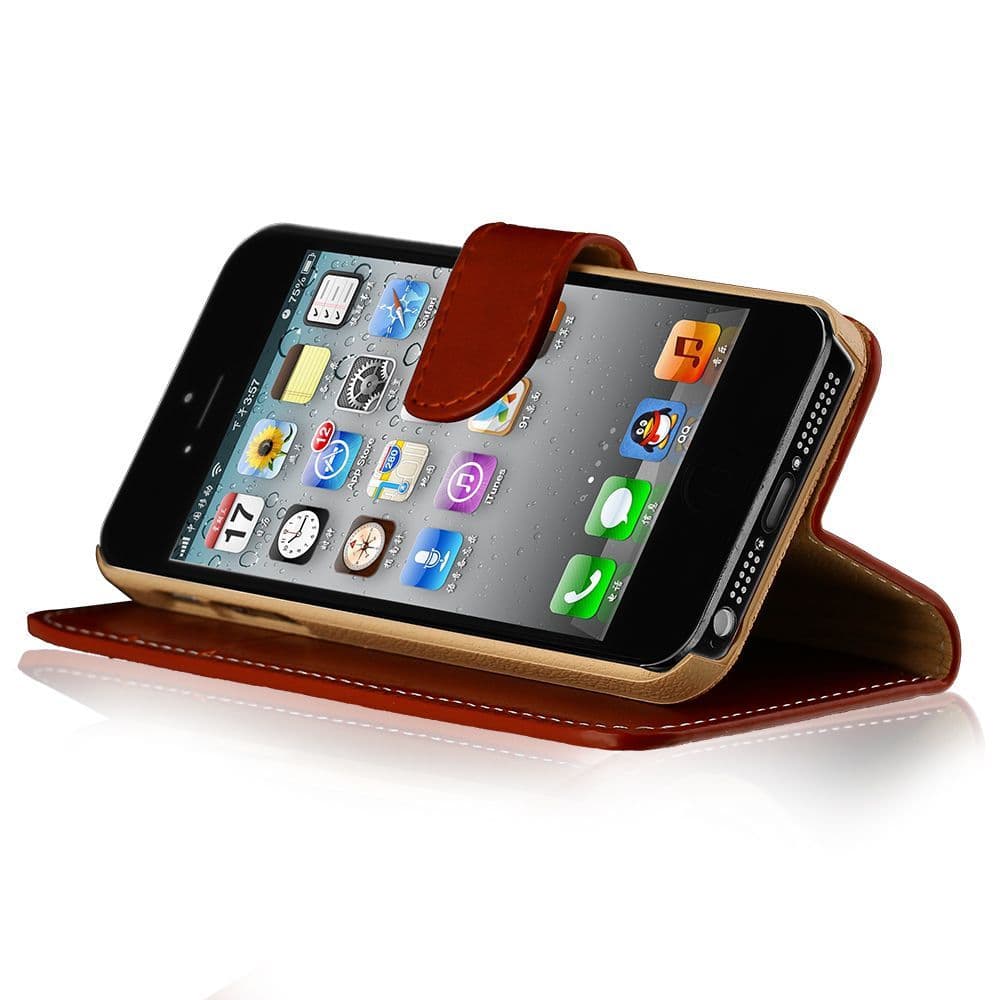 iPhone 4 / 4S Premium Wallet Case Cover