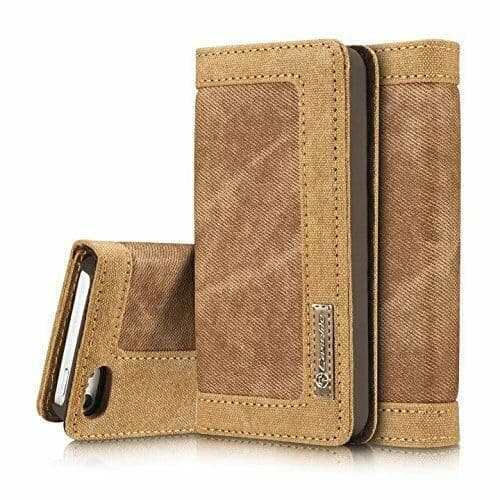 iPhone Canvas Wallet Case Cover
