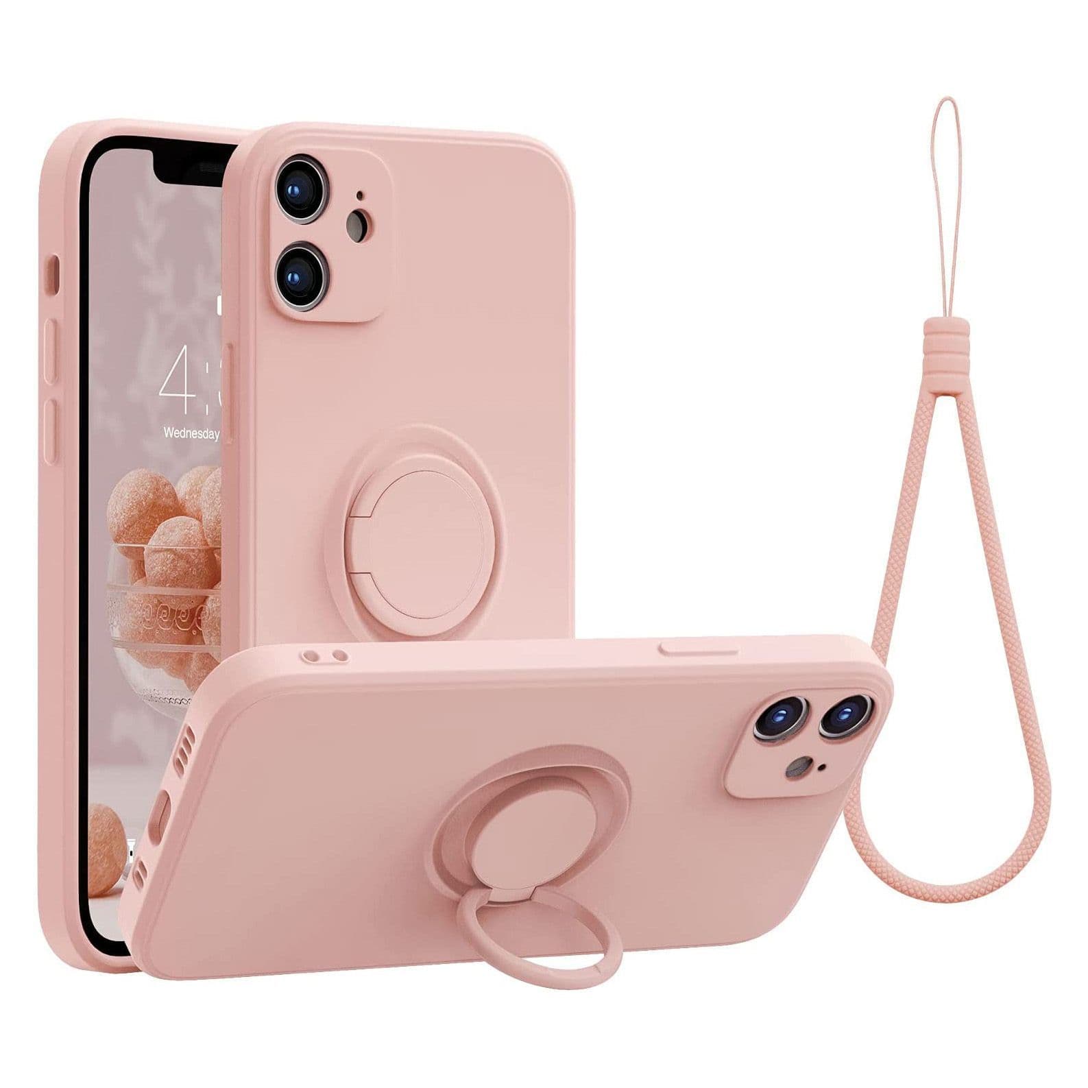iPhone Silicone Ring Holder Case Cover