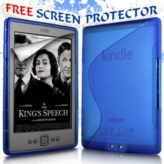KINDLE 4 BLUE S-LINE GEL SKIN COVER