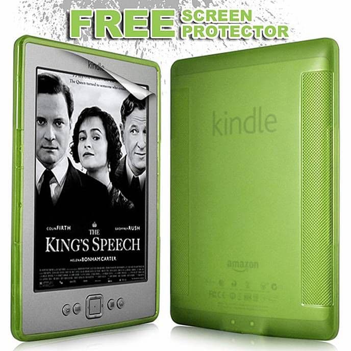 KINDLE 4 GREEN GEL SKIN COVER