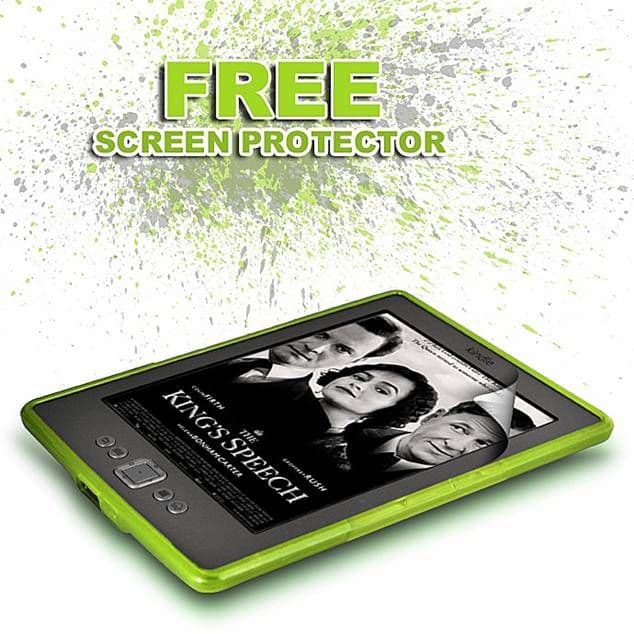 KINDLE 4 GREEN GEL SKIN COVER
