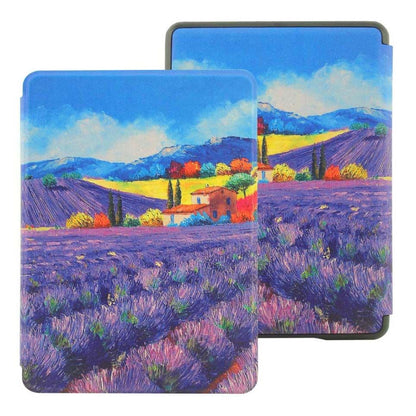 Kindle Smart Case Cover Lavender Fields