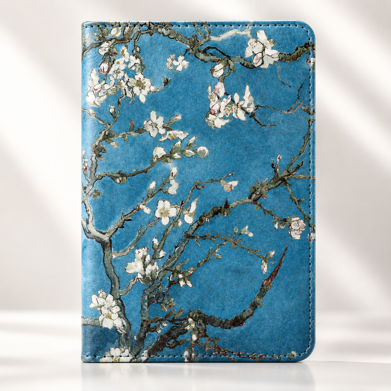 Kindle 11th Gen Van Gogh Almond Blossom Case with Stand & Hand Strap