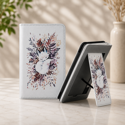 Kindle 11th Gen Autumn Fox Case with Stand & Hand Strap