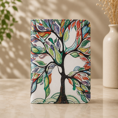 Kindle 11th Gen Colourful Tree Case with Stand & Hand Strap