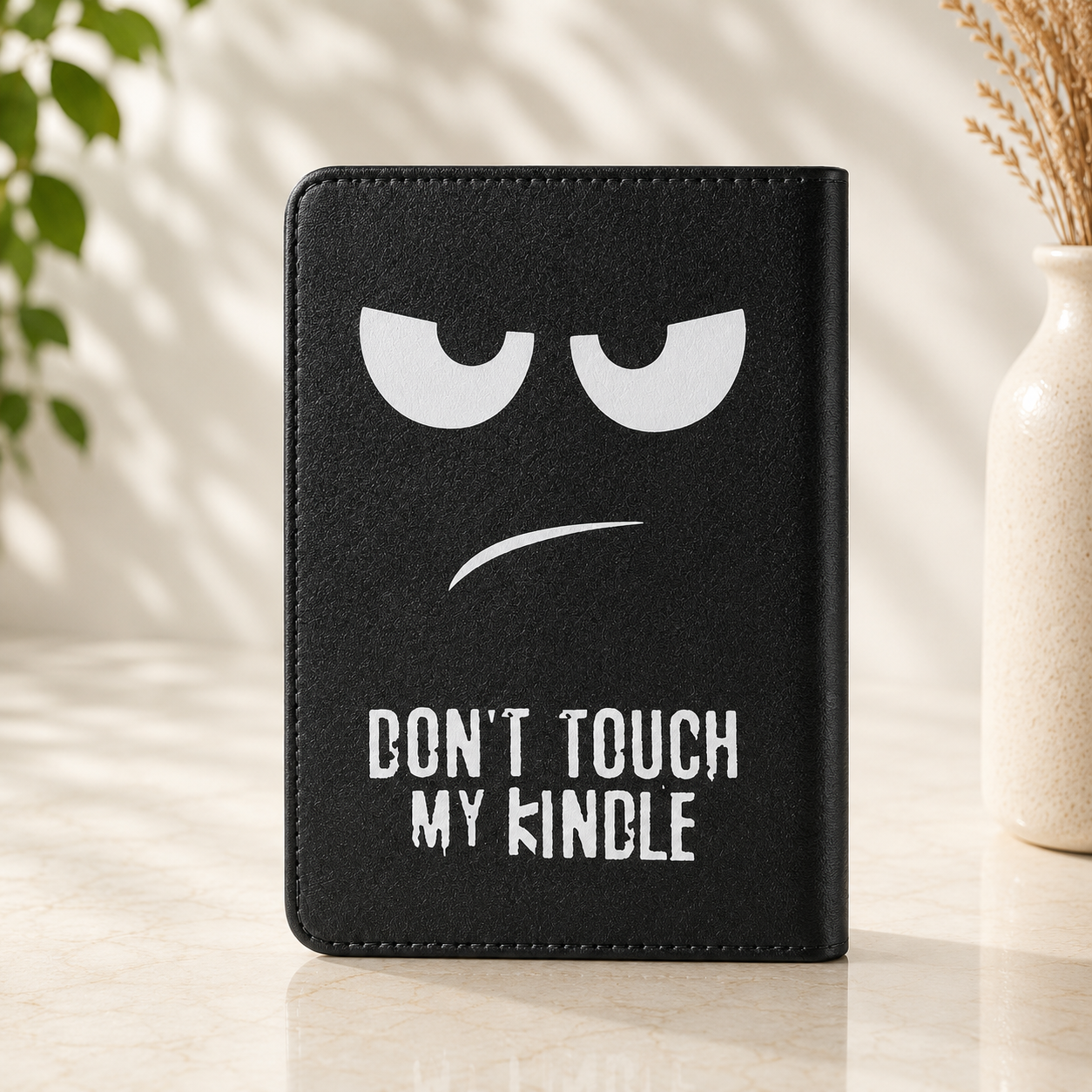 Kindle 11th Gen Don't Touch My Case with Stand & Hand Strap