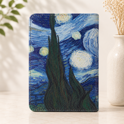 Kindle 11th Gen Van Gogh Starry Night Case with Stand & Hand Strap