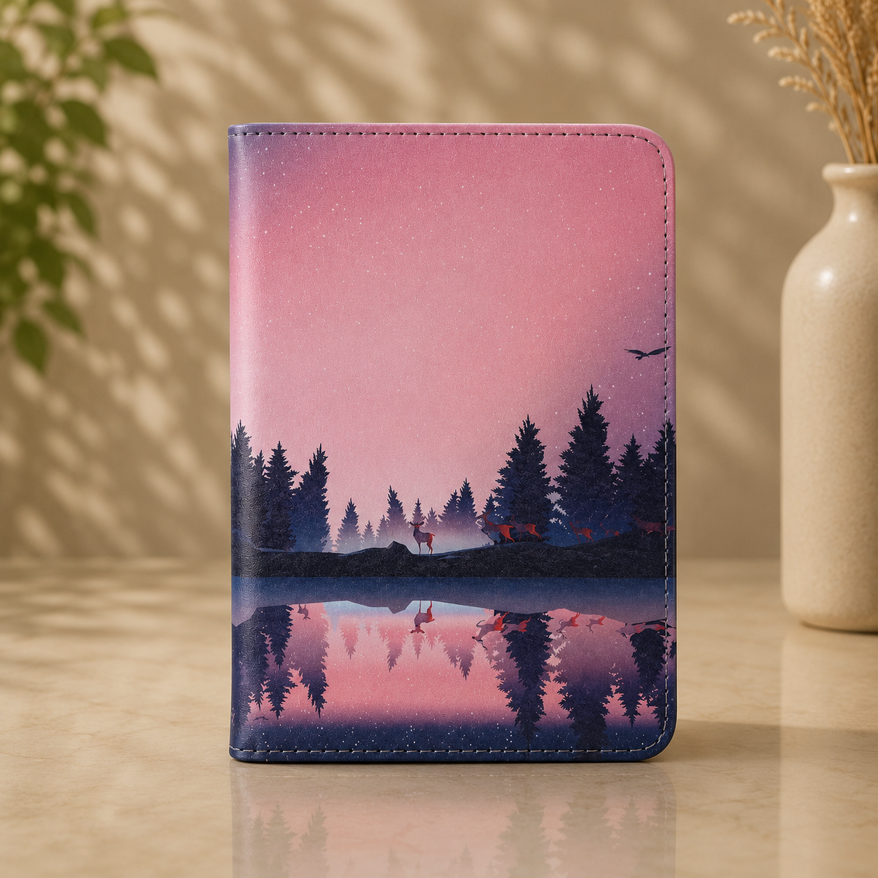 Kindle 11th Gen Twilight Reflection Case with Stand & Hand Strap