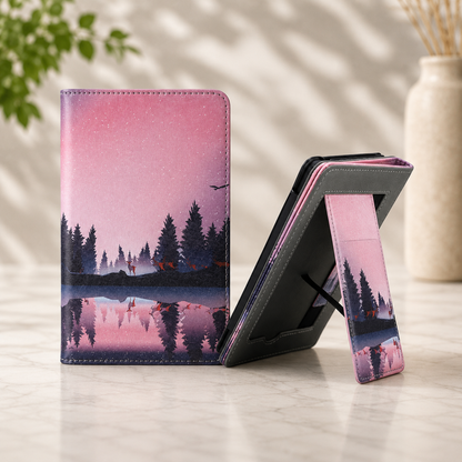 Kindle 11th Gen Twilight Reflection Case with Stand & Hand Strap