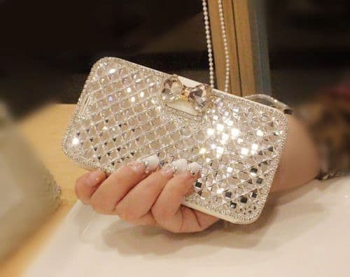 Samsung Galaxy S5 Mini Bling Crystal Case Stand Cover