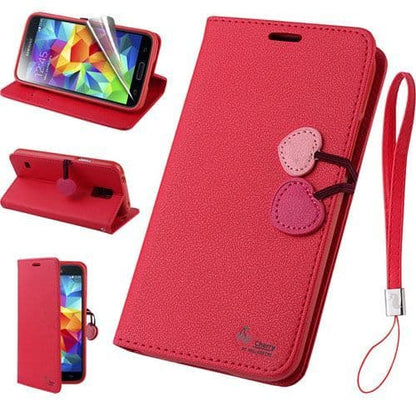 Samsung Galaxy S5 Mini Cherry Stand Case Cover